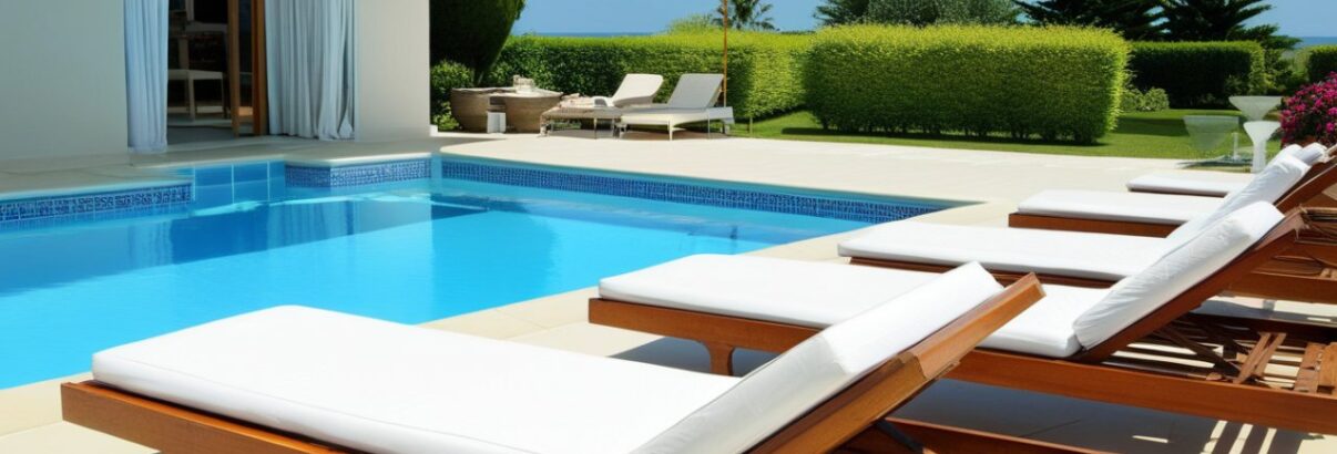 piscine d'une villa de luxe