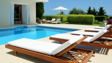 piscine d'une villa de luxe