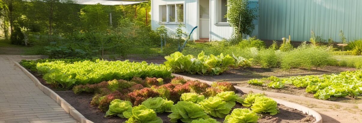 beau potager dans le jardin