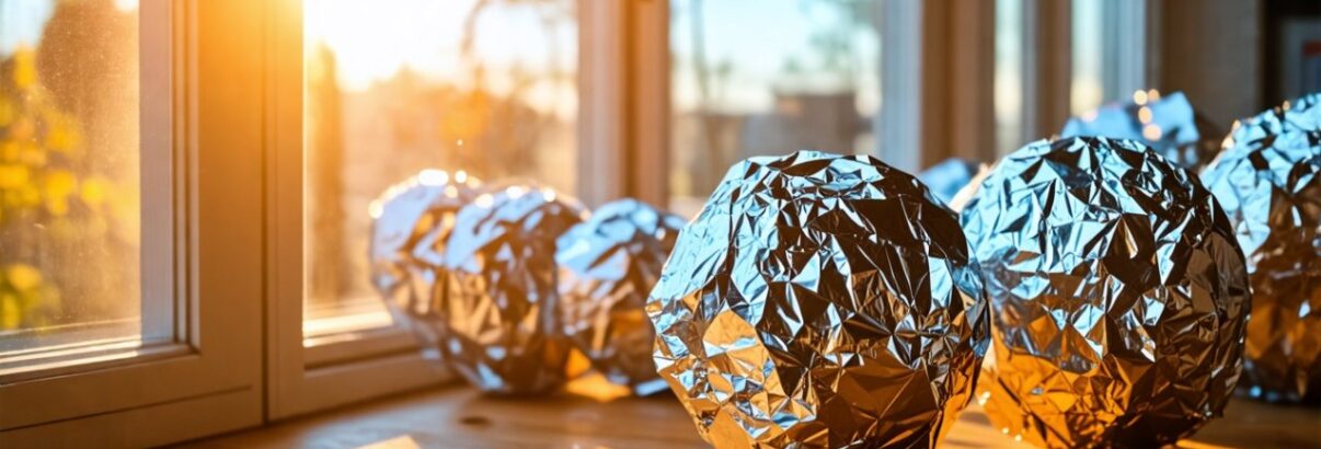 Boules d'aluminium aux fenêtres : l'astuce maison qui fait fureur