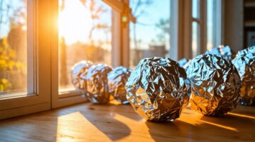 Boules d'aluminium aux fenêtres : l'astuce maison qui fait fureur