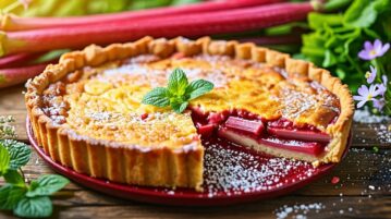 Clafoutis à la rhubarbe : la recette printanière qui va vous faire craquer