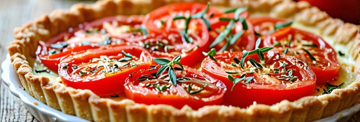 La Tarte à la tomate et marjolaine de Marielle : une recette de saison savoureuse et gourmande