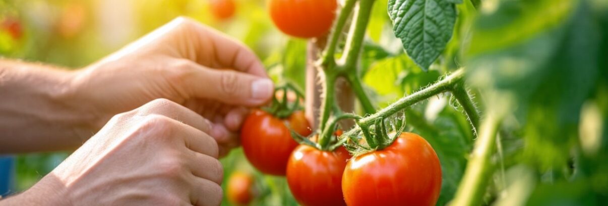 Le secret d'une récolte de tomates réussie : planter des tuteurs en 4 étapes simples