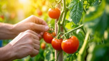 Le secret d'une récolte de tomates réussie : planter des tuteurs en 4 étapes simples