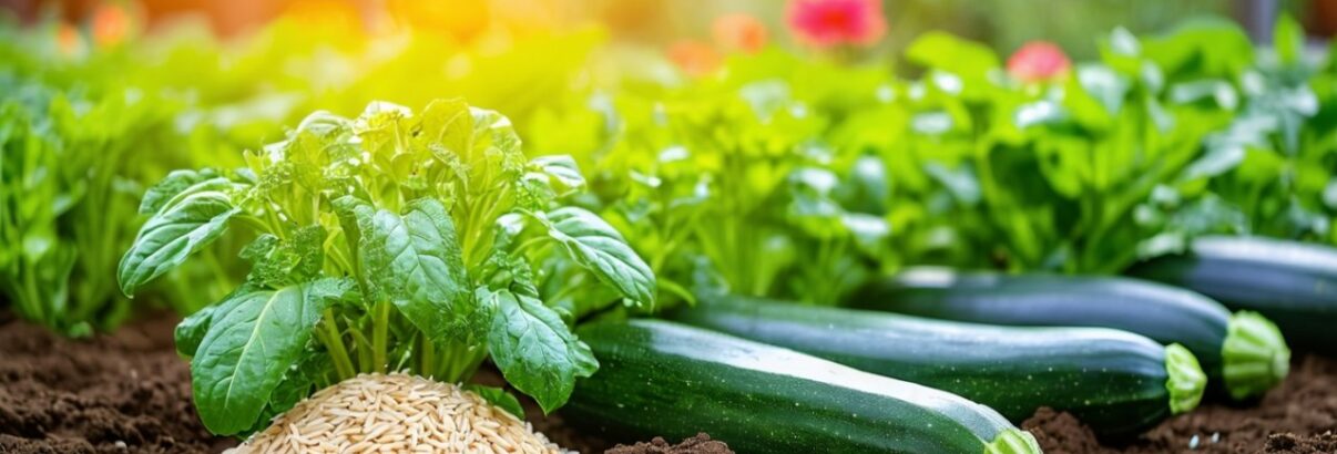 Mettre du riz au pied de vos courgettes : l'alliance surprenante qui booste votre potager !