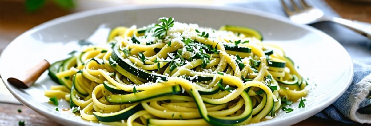 Pâtes aux courgettes : un festin pour moins de 50 centimes par personne