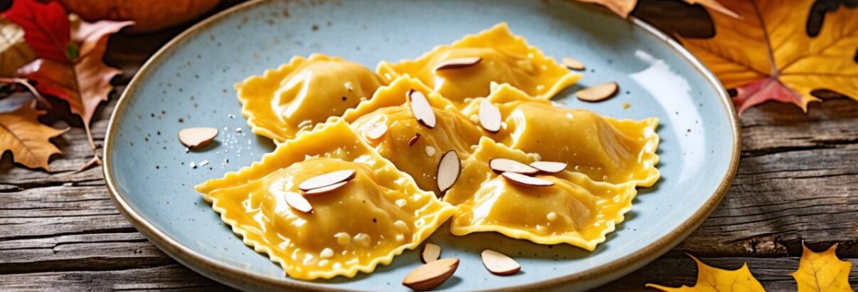 Raviolis maison à la courge et aux amandes : une recette d'automne à tomber par terre