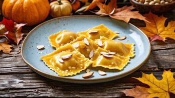 Raviolis maison à la courge et aux amandes : une recette d'automne à tomber par terre