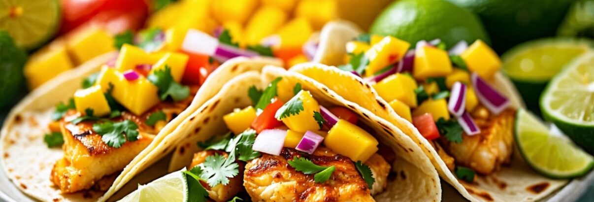 Tacos de poisson à la salsa mangue-gingembre : la recette qui va pimenter vos repas