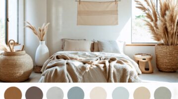 8 palettes de couleurs pour une chambre zen et apaisante