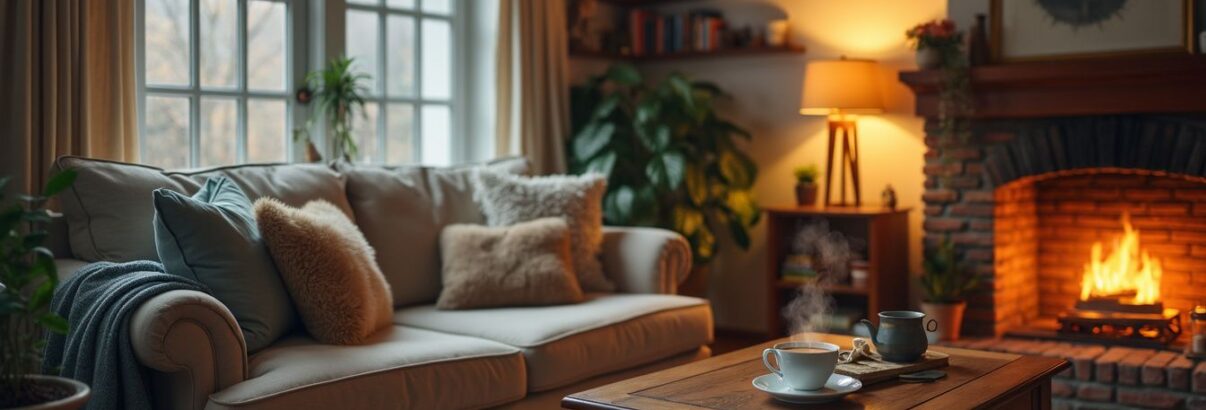 ambiance lumineuse chaleureuse dans la maison