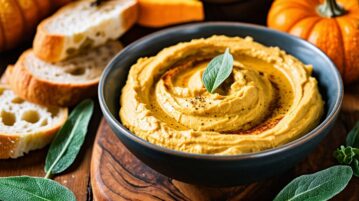 Apéritif d'automne : succombez au houmous de citrouille à la sauge