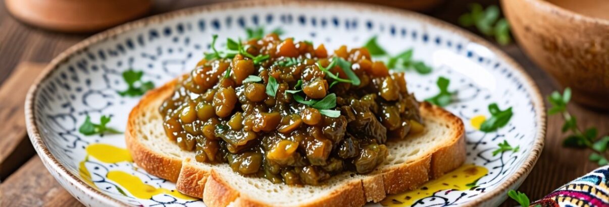 Caviar d'aubergine sur toast : quand l'Orient s'invite à l'apéro