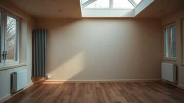chauffage maison pièce vide