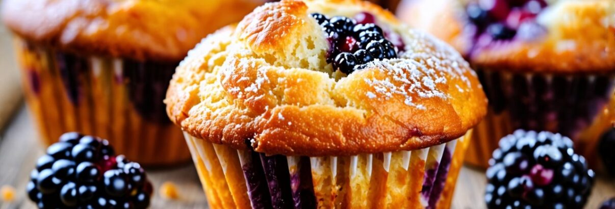 Découvrez le délice des muffins aux mûres pour égayer votre mois de septembre !