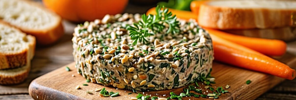 Découvrez le pâté végétal aux champignons et aux graines de tournesol, la star de vos apéritifs de saison
