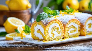 Gâteau roulé citron : la gourmandise acidulée qui fait fondre les papilles