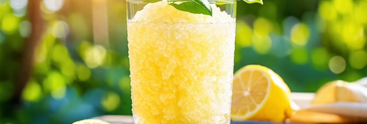 Granité citron-basilic : la boisson fraîcheur de l'été qui va vous faire fondre