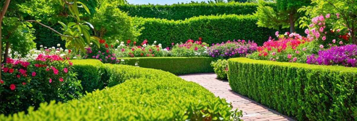 haies dans le jardin