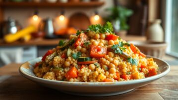 Le couscous végétarien de Philippe Etchebest : une recette familiale revisitée
