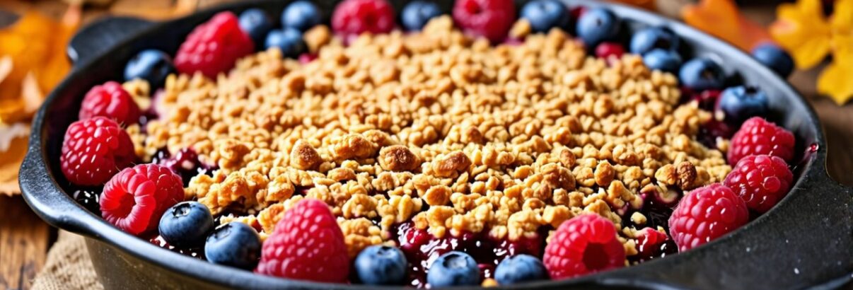 Le Crumble aux Baies : Un Dessert Savoureux et Plein de Couleur pour le Mois de Septembre