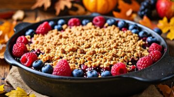 Le Crumble aux Baies : Un Dessert Savoureux et Plein de Couleur pour le Mois de Septembre