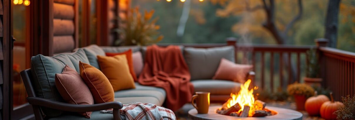 Prolongez la saison de votre terrasse : 8 astuces pour en profiter en automne