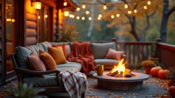 Prolongez la saison de votre terrasse : 8 astuces pour en profiter en automne