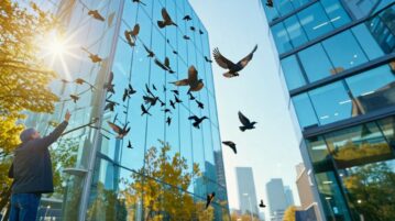Protéger les oiseaux des collisions avec les vitres : solutions concrètes pour les particuliers et les entreprises