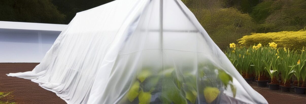 proteger plantes extérieures du froid avec un voile