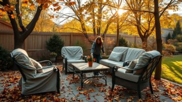 Protégez votre salon de jardin cet automne : astuces pour qu'il dure plus longtemps