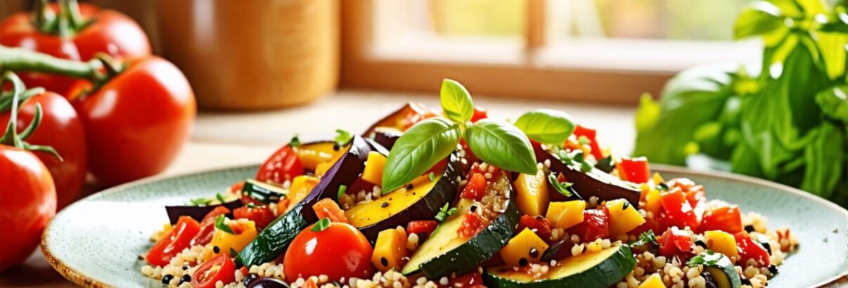 Ratatouille provençale et quinoa : un délice ensoleillé qui réinvente la tradition
