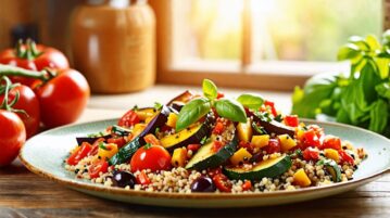 Ratatouille provençale et quinoa : un délice ensoleillé qui réinvente la tradition