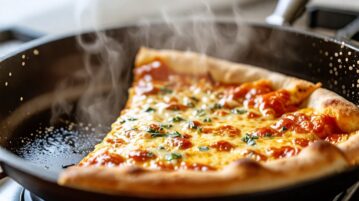 Réchauffer une part de pizza sans four : les meilleures astuces pour un résultat croustillant