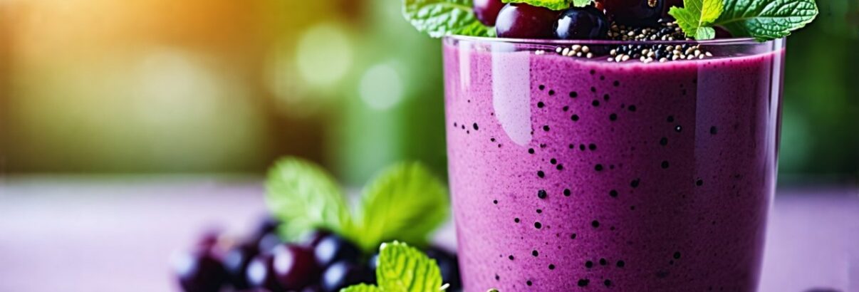 Smoothie cassis : la star des desserts healthy de septembre