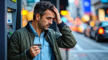 un homme à oublier le code de sa carte bleue