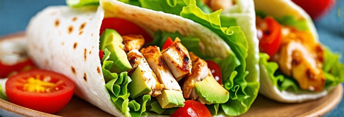 Wraps poulet-avocat : la recette fraîcheur qui fait sensation