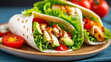 Wraps poulet-avocat : la recette fraîcheur qui fait sensation