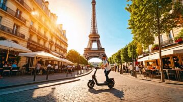 trottinette dans Paris