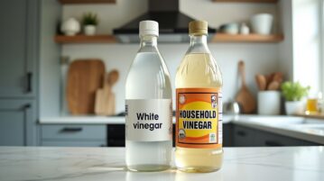Tout le monde se trompe : voici la véritable distinction entre vinaigre blanc et vinaigre ménager !