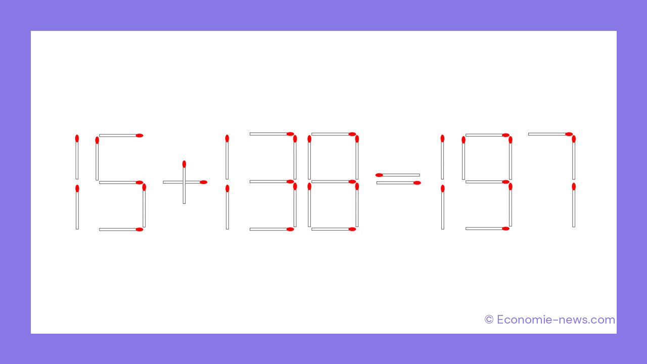 Équation d'allumettes à résoudre : osez-vous relever le défi ? Équation d'allumettes à résoudre : osez-vous relever le défi ?
