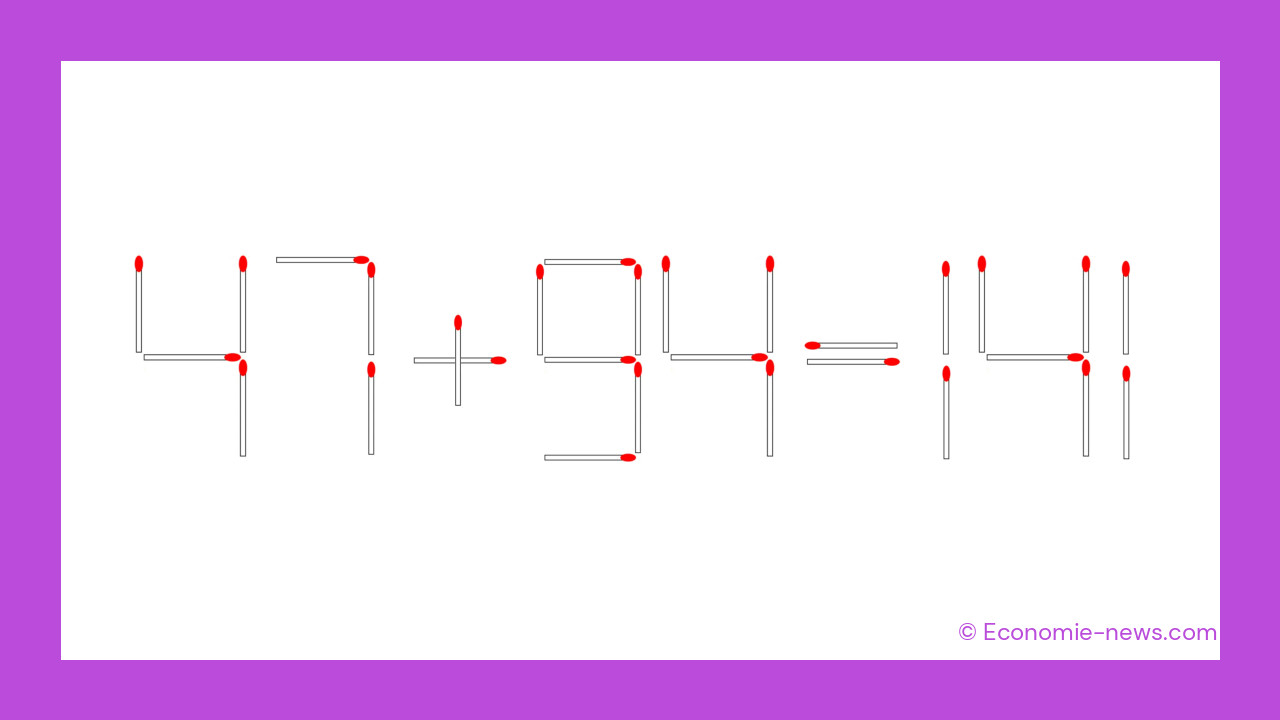 La magie des maths : une simple allumette transforme l'impossible en possible !