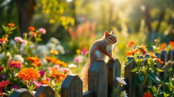 Les bons gestes à adopter pour ne pas faire fuir un écureuil de votre jardin !