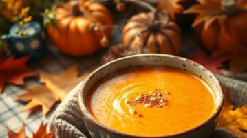 Chaud et réconfortant : le velouté d'automne carottes, lentilles et épices !