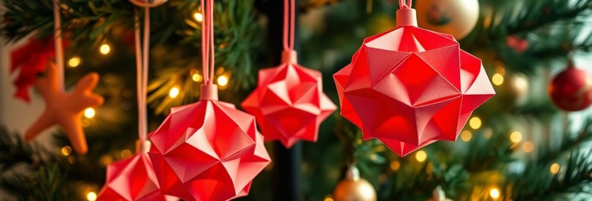 Cette décoration de Noël origami va complètement transformer votre sapin !