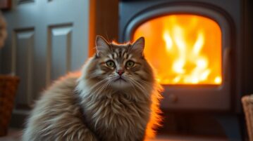 Ces solutions simples vont protéger vos animaux de la chaleur intense des poêles à bois !