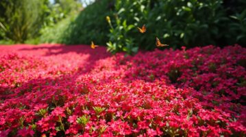 Dites adieu à votre pelouse ennuyeuse : adoptez le thym serpolet rouge, la plante rampante colorée qui repousse les moustiques