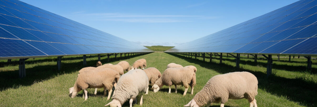 Élevage ovin et panneaux solaires : le duo gagnant pour une agriculture rentable