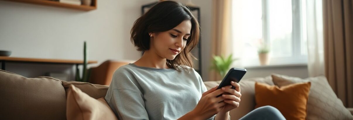 Femme qui lis sur telephone